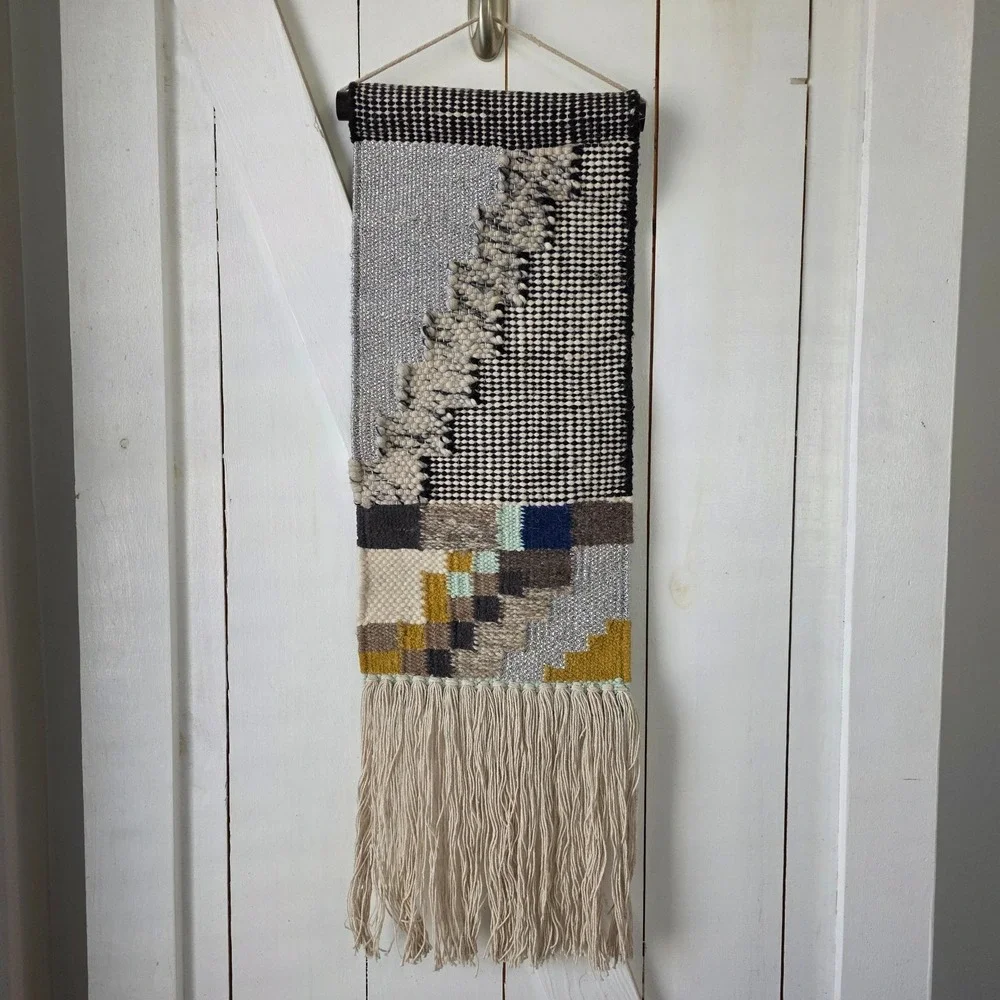 Anthropologie‎ Salinas Fringe Wall Art Hanging Tapestry Woven Boho 10